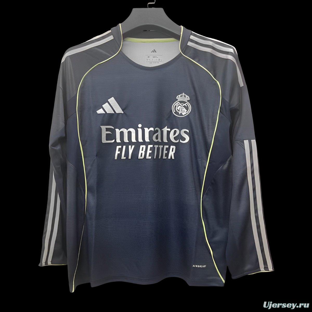 25/26 Real Madrid Away Long Sleeve Jersey