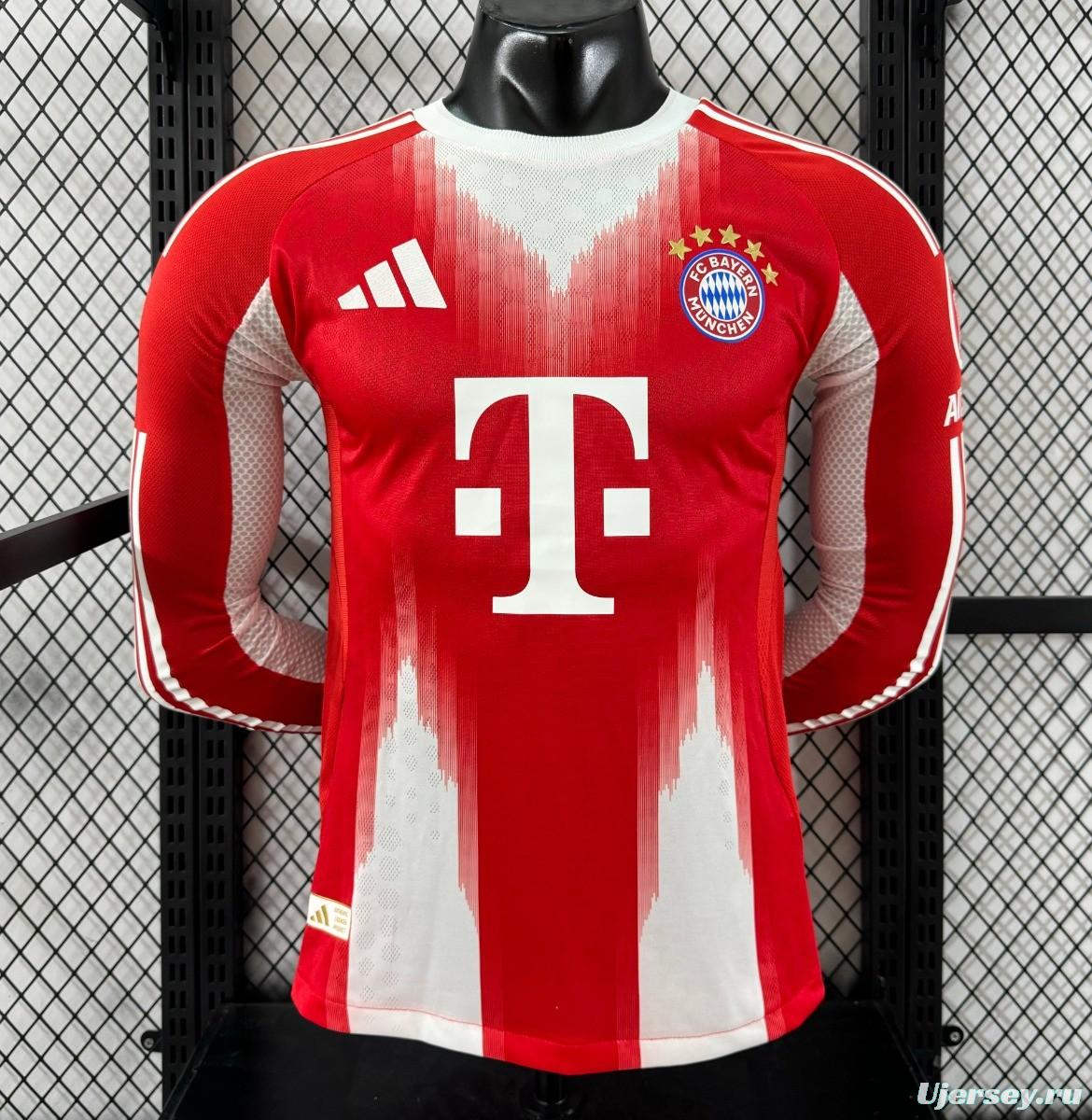 Player Version 25/26 Bayern Munich Home Long Sleeve Jersey