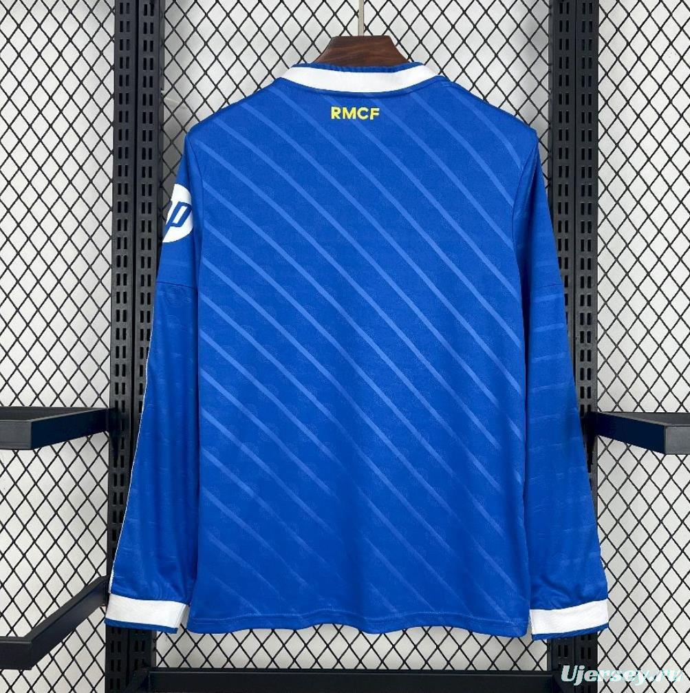 25/26 Real Madrid Third Blue Long Sleeve Jersey
