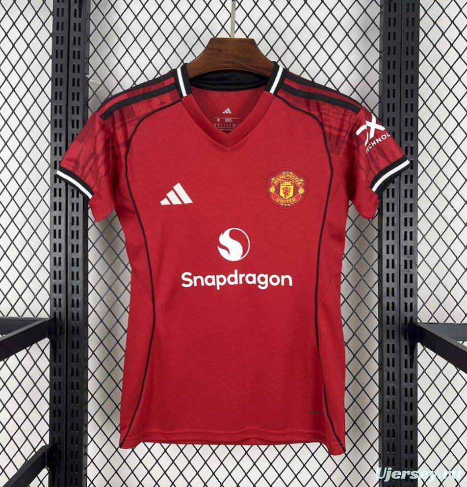 2025/26 Manchester United Home Women Jersey