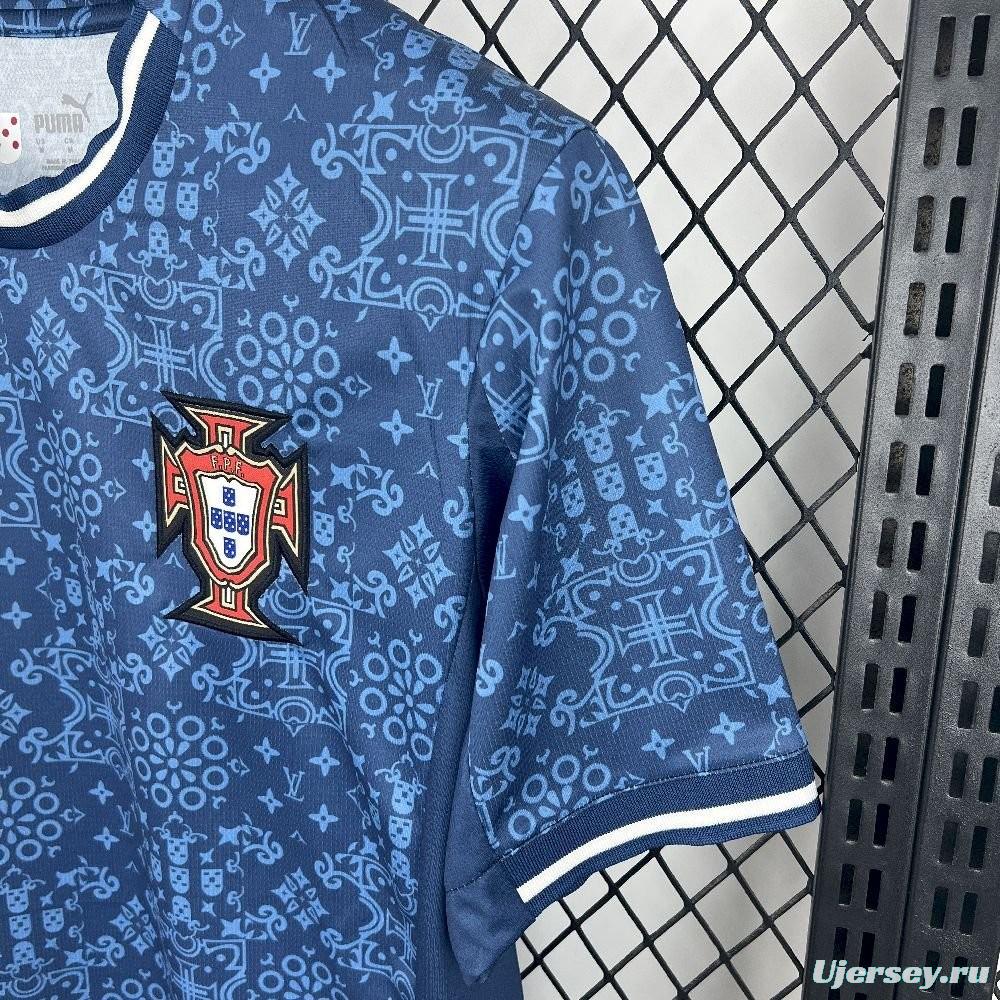 2025 Portugal Louis Vuitton Navy Special Jersey