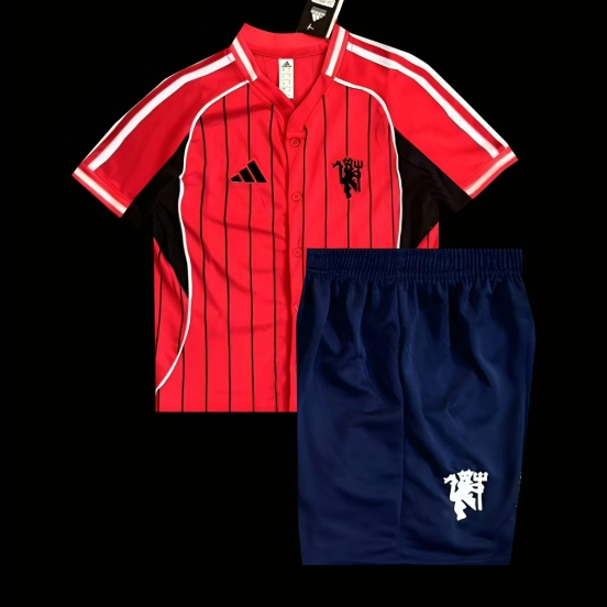 25/26 Kids Manchester United US Pack Baseball Jersey