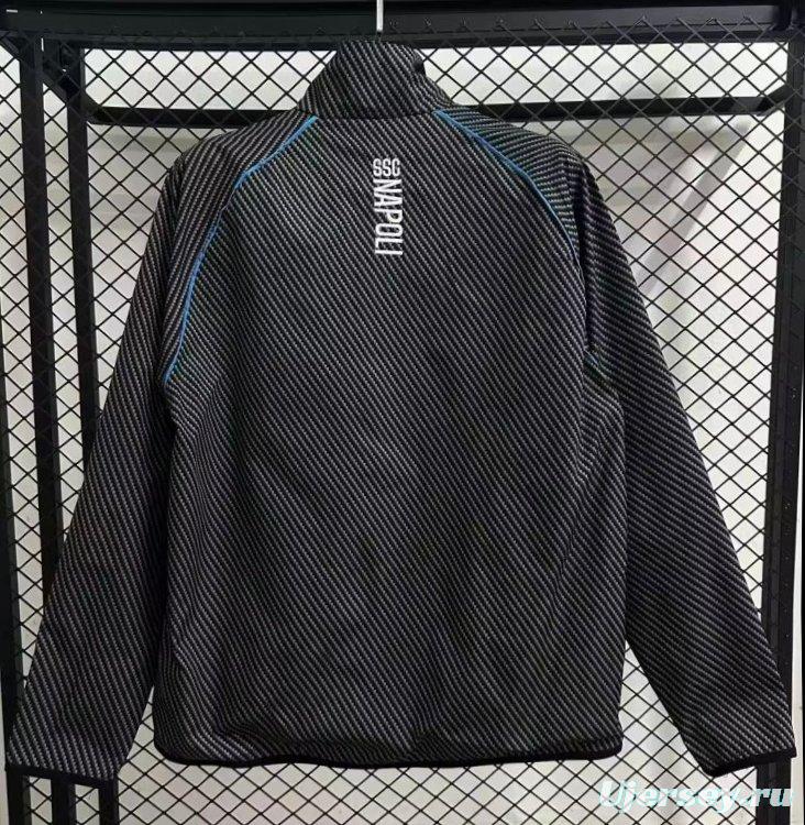 25/26 Napoli Black Full Zipper Windbreaker