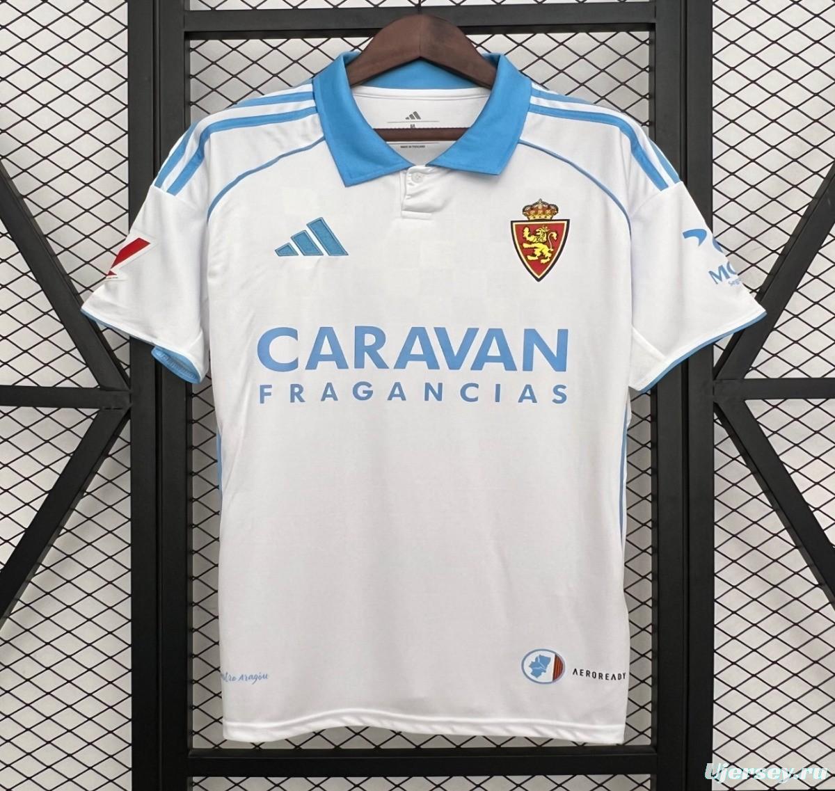 25/26 Real Zaragoza Home Jersey