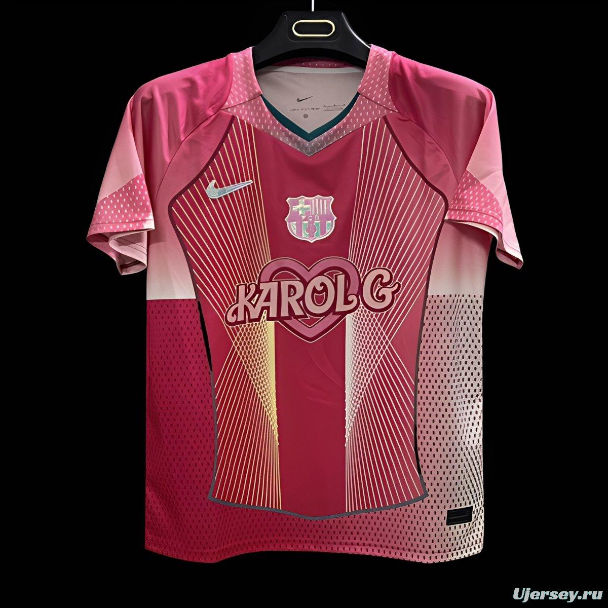 25/26 Barcelona Karol G Pink Jersey