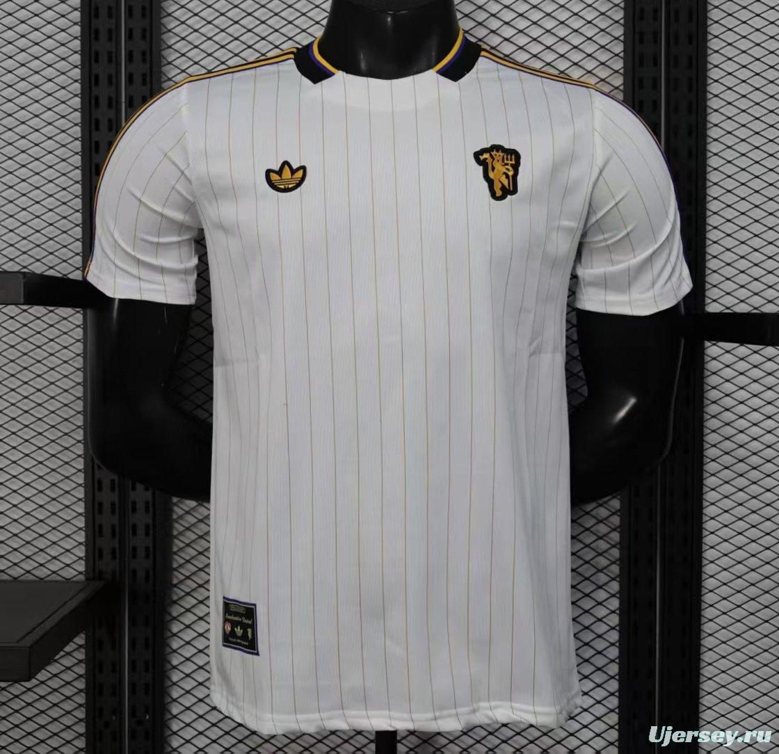 Player Version 25/26 Manchester United White Casual Jersey