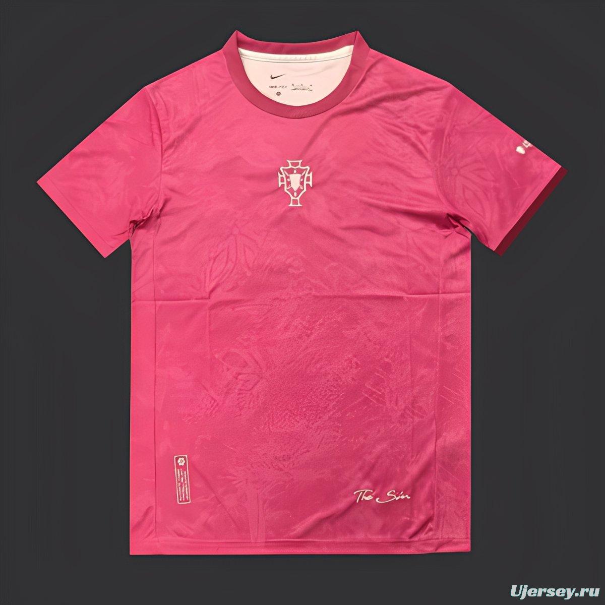 2025 Portugal RED Comma Football The Siu Jersey