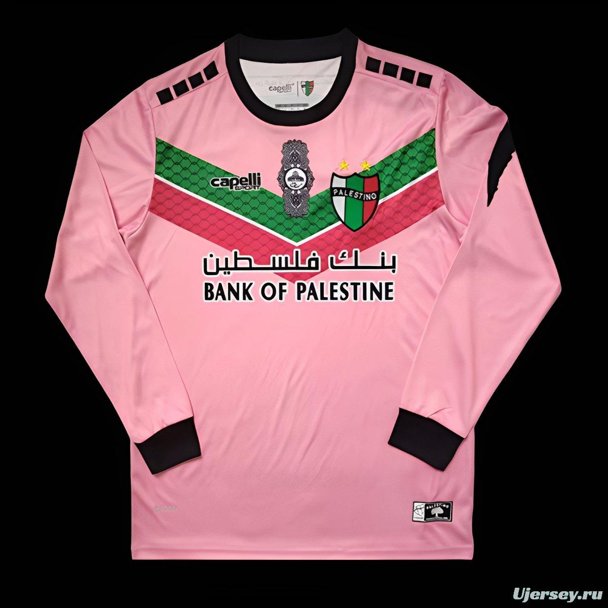 Retro 22/23 CD Palestino Pink Long Sleeve Jersey