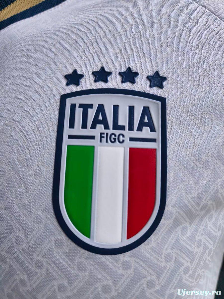 Player Version 2025 Italy Away WHITE Jersey