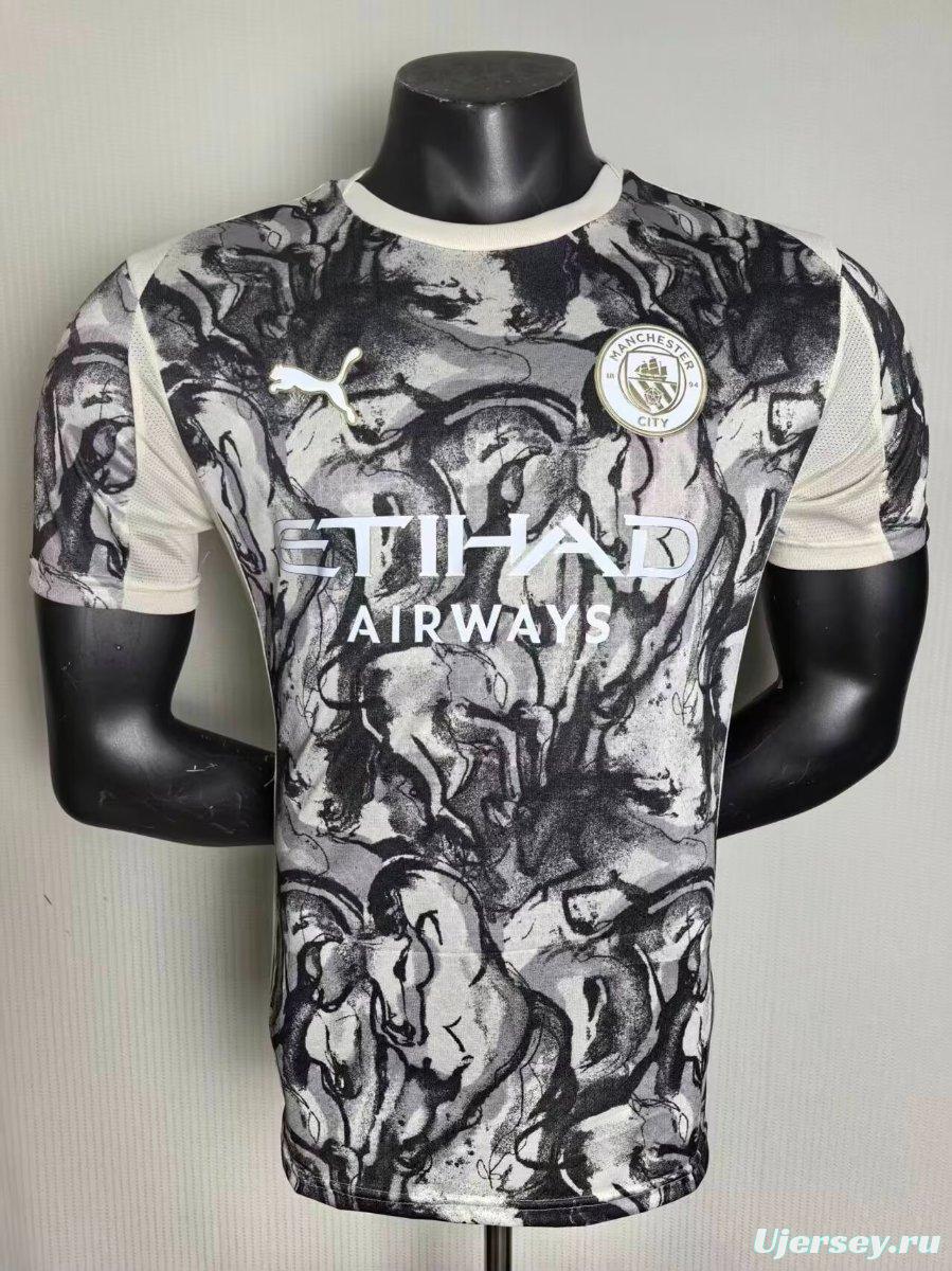 Player Version 25/26 Manchester City 2026 'Year of the Horse' Special Jersey