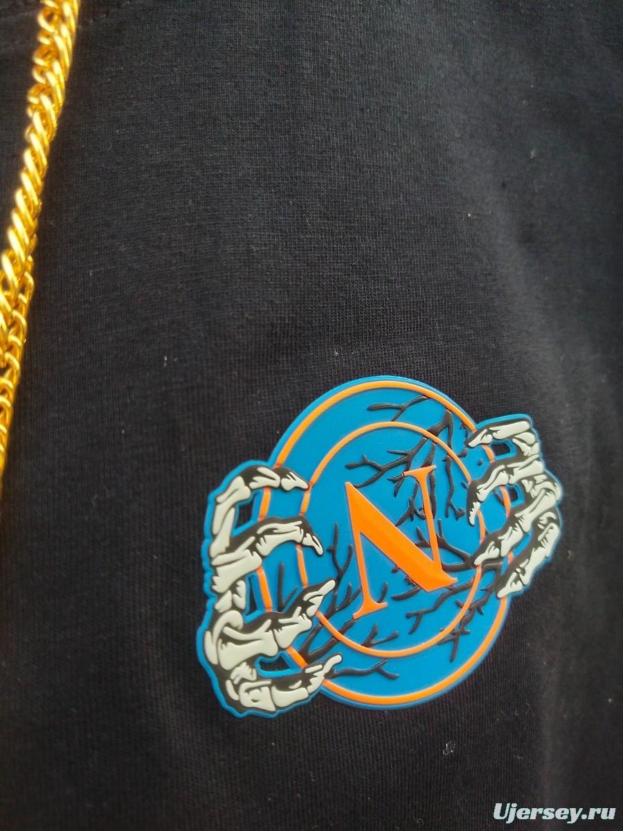 25/26 Napoli Black Halloween Hoodie Glow In Dark