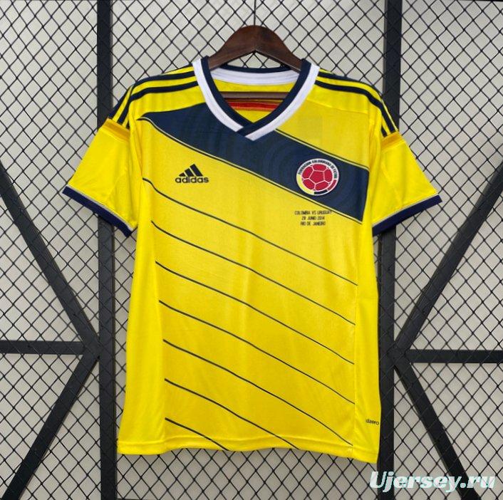 Retro 2014 Colombia Home Jersey