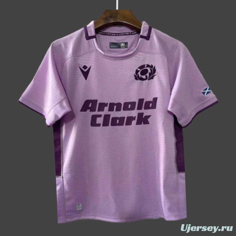 2026 Scotland Pink with Purple Trim Jersey