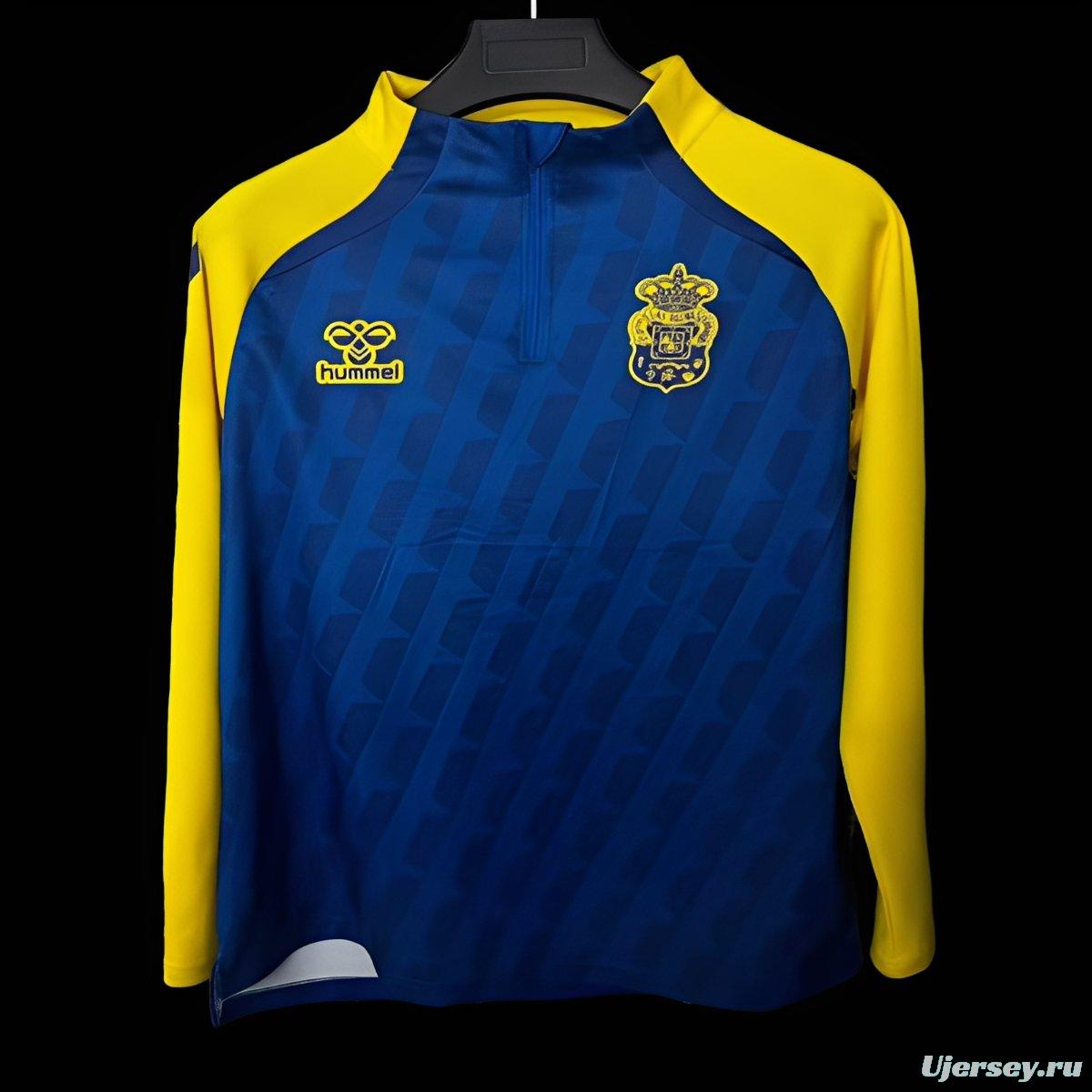 25/26 Las Palmas Half Zipper Yellow/Blue Jacket