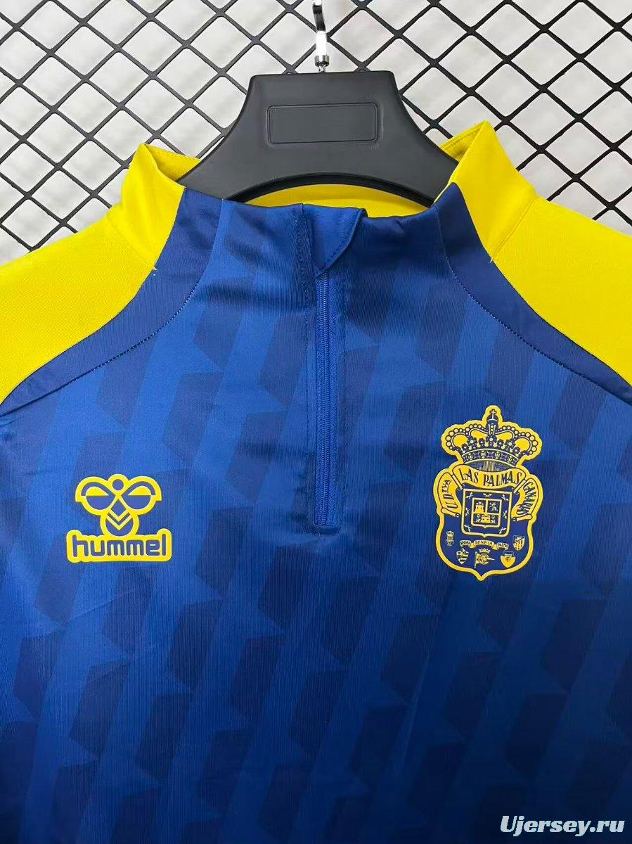 25/26 Las Palmas Half Zipper Yellow/Blue Jacket