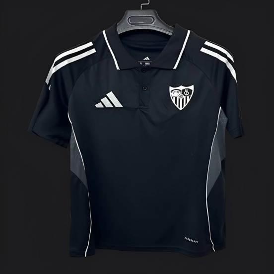 25/26 Sevilla Black POLO Jersey