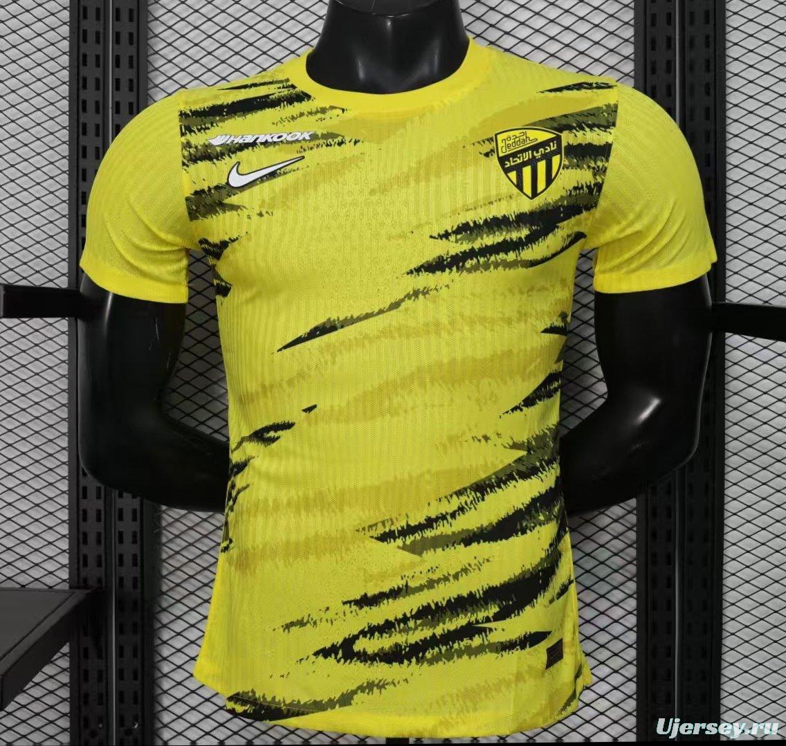 Player Version 25/26 Al-Ahli Saudi  Yellow Pre-Match Jersey
