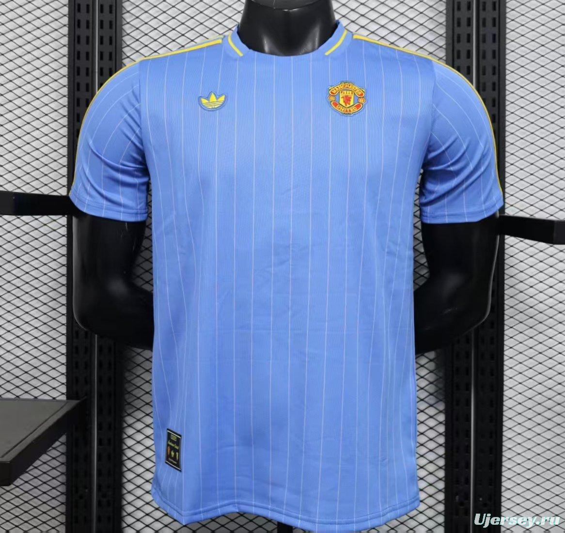 Player Version 25/26 Manchester United Sky Blue  Adidas Original Jersey