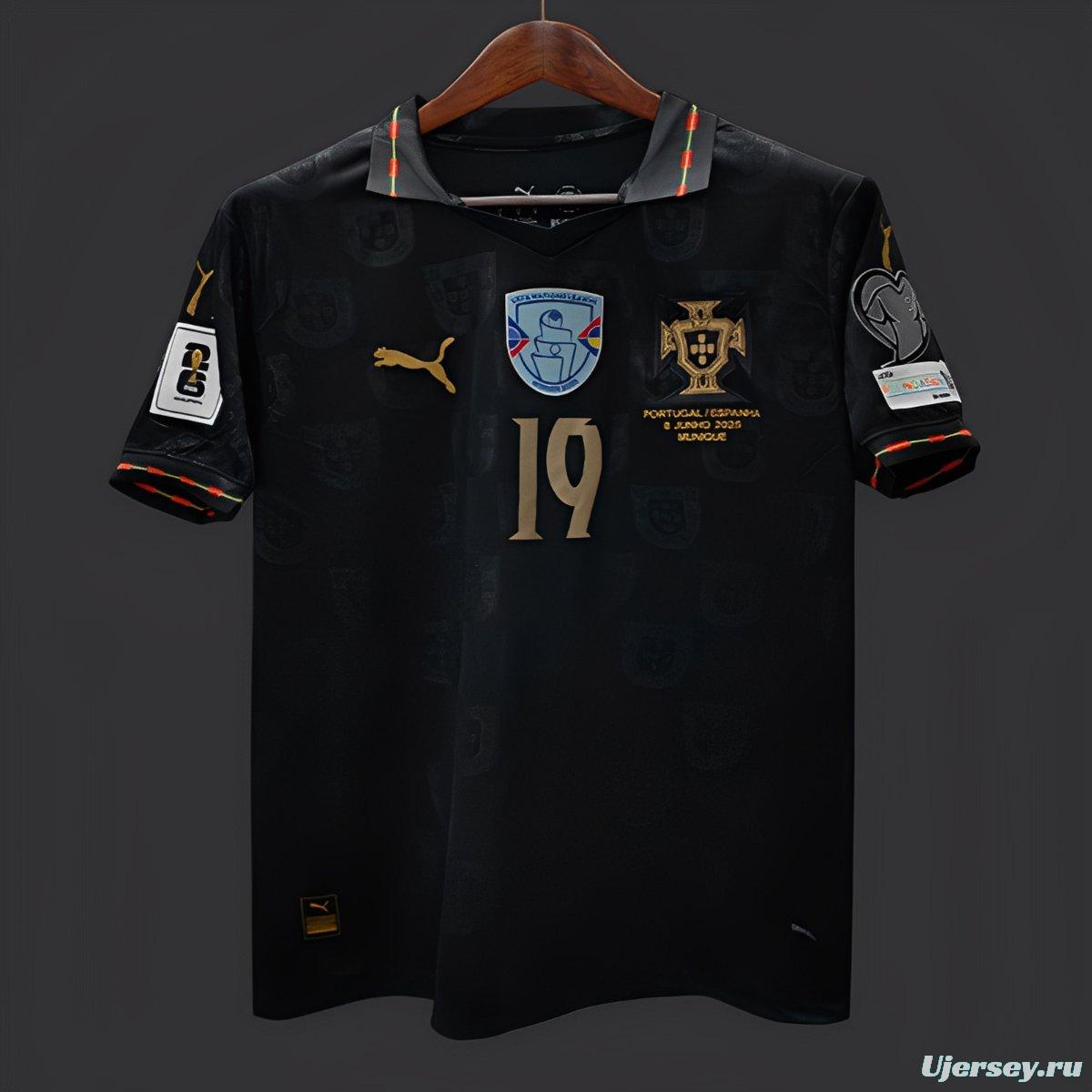 2026 Portugal WCQ Black Out Special Portugal VS ARMENIA Jersey With Full Patches
