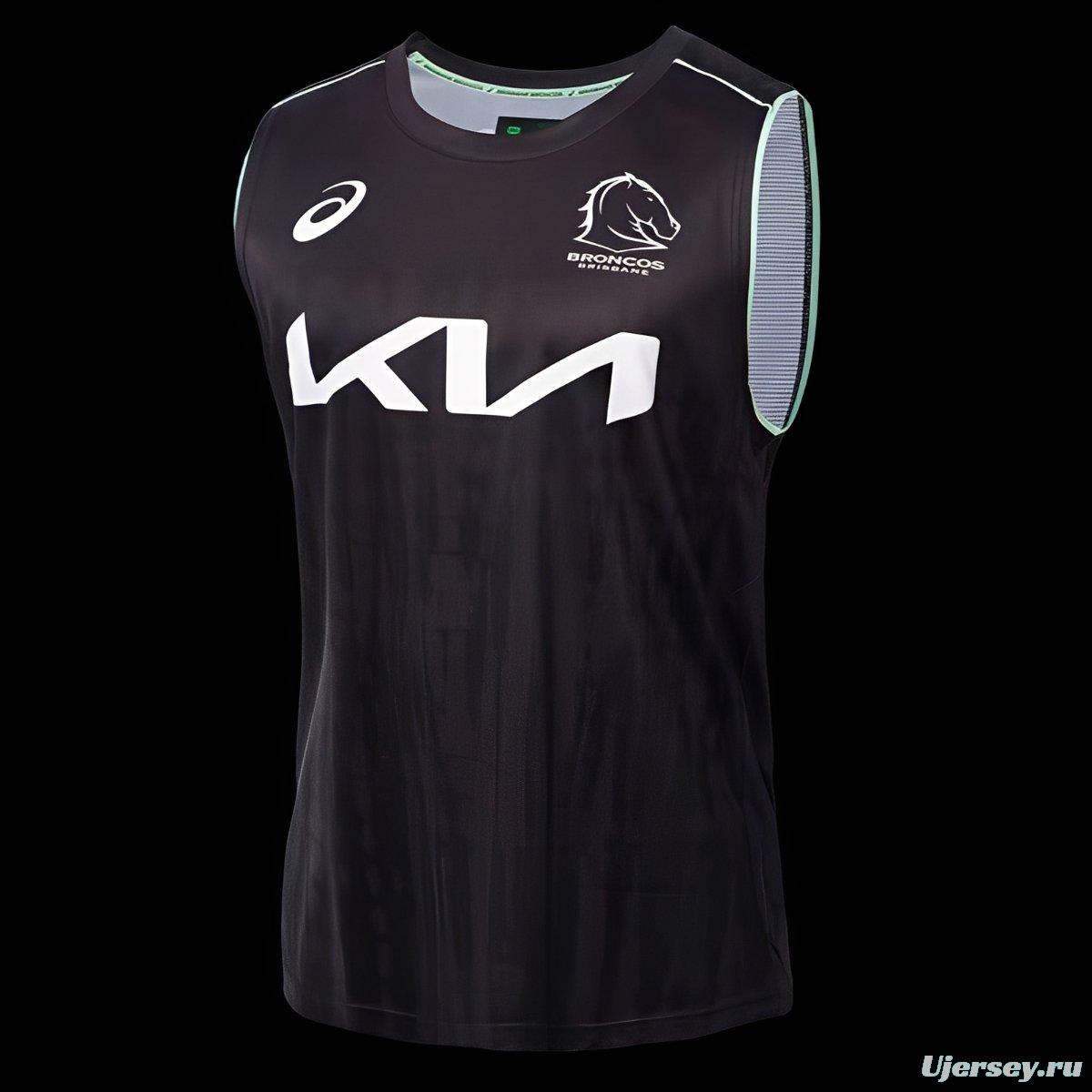 25/26 Brisbane Broncos Black Training Vest
