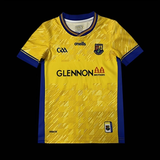 25/26 Kids Roscommon GAA Yellow and Blue Away Jersey