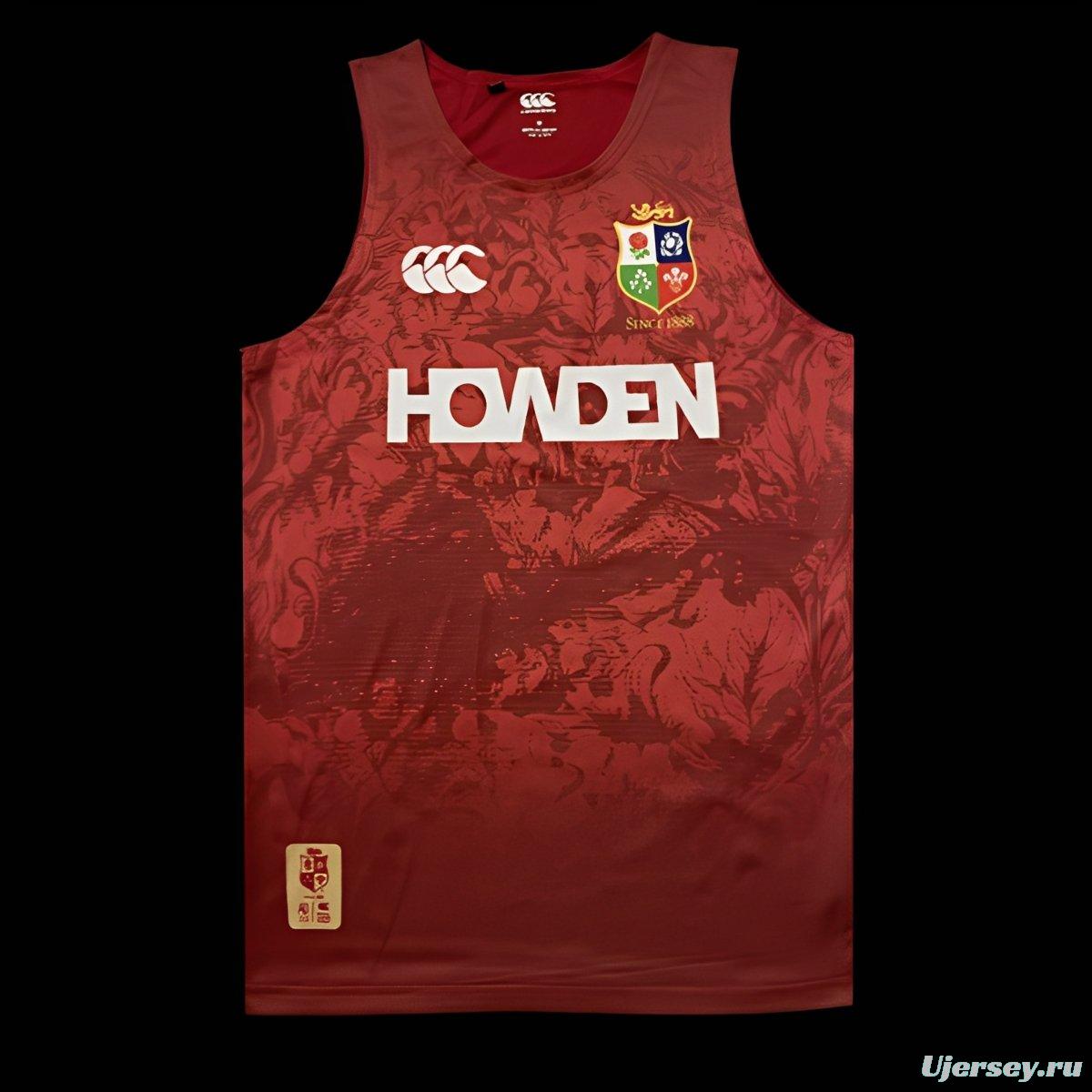2025 British & Irish Lions Red with Pattern Singlet