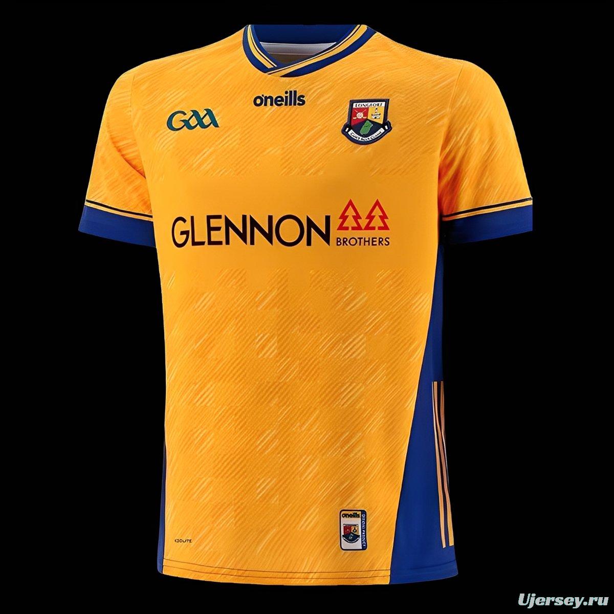 2026 Longford Gold with Blue Trim Jersey