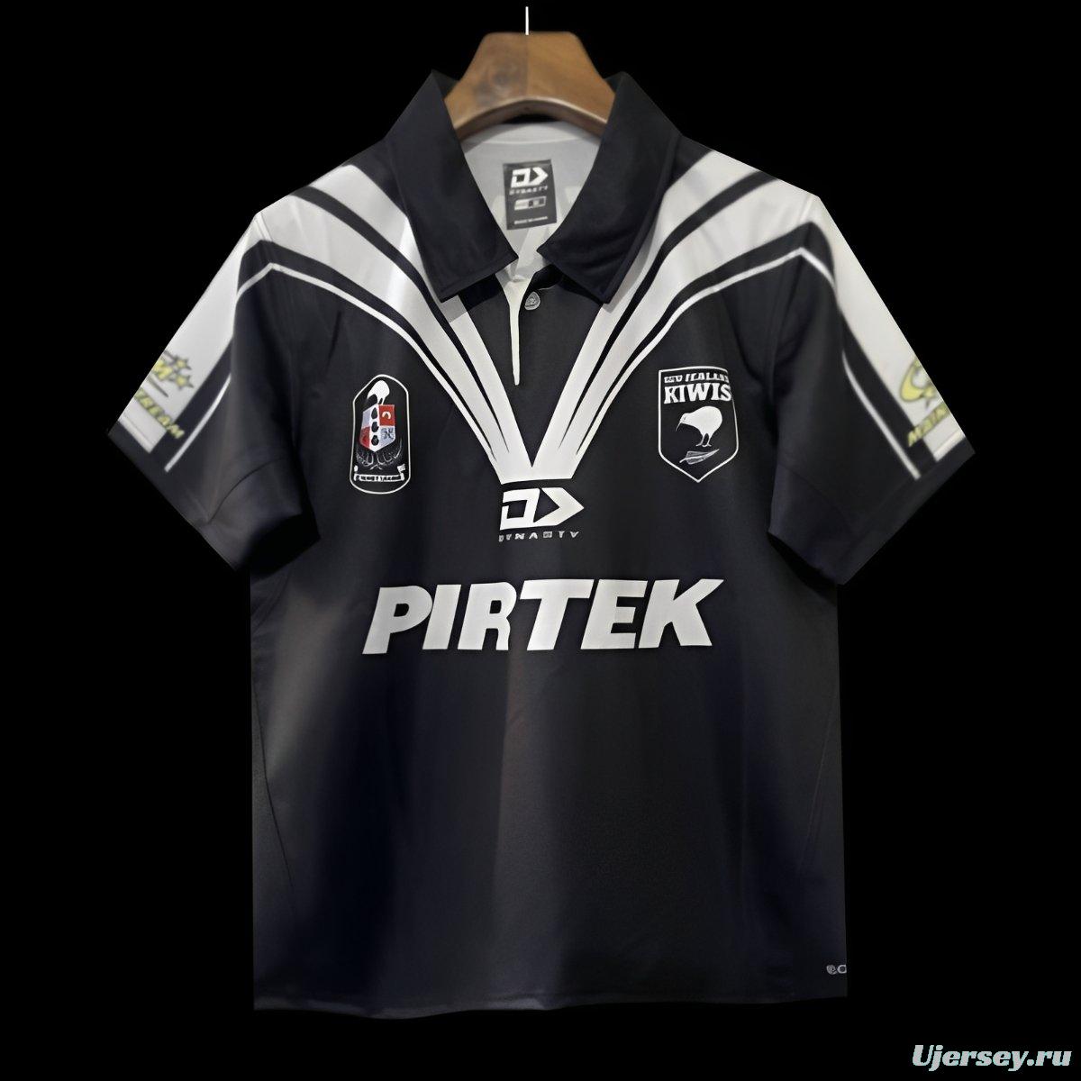 2024 New Zealand Kiwis Black with White V-Chevron Jersey
