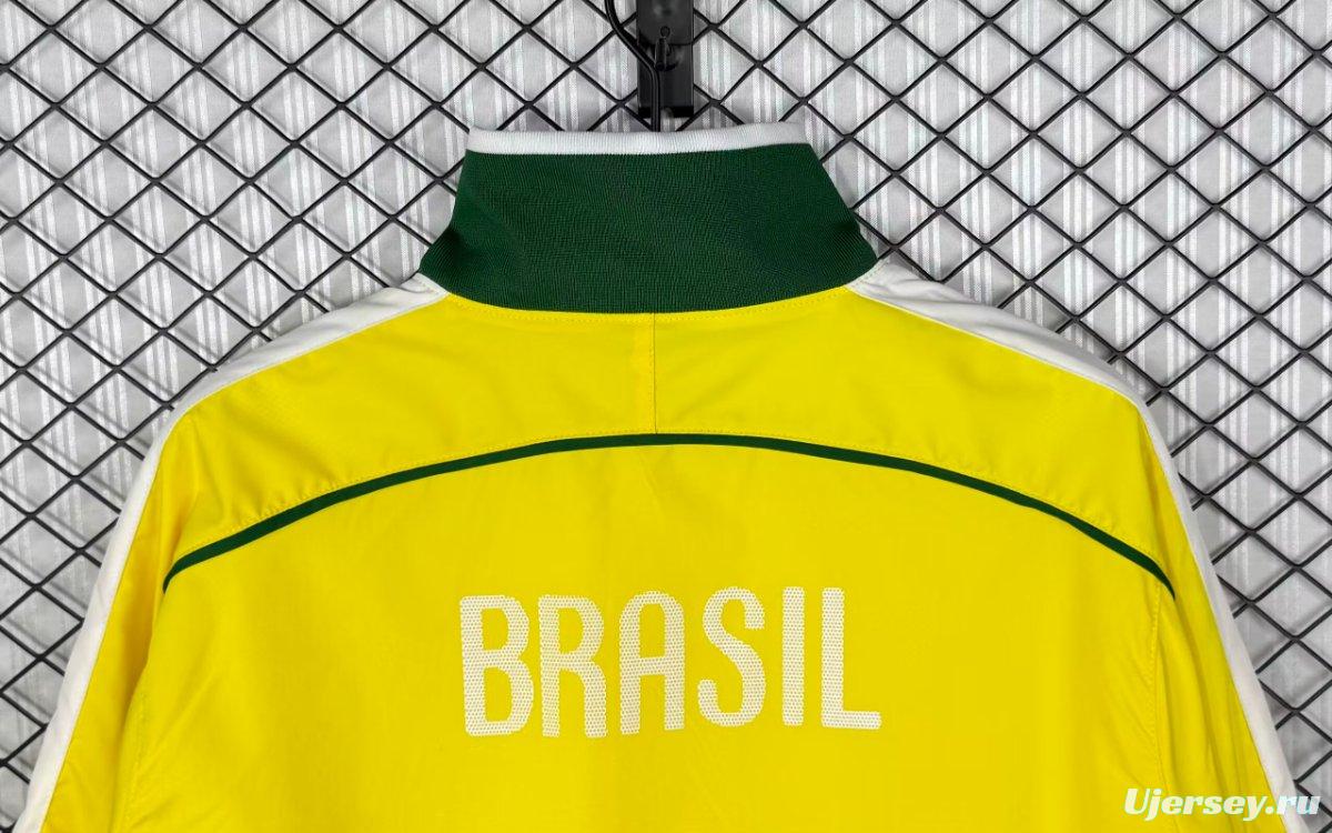 Retro 2010 Brazil Home Windbreaker