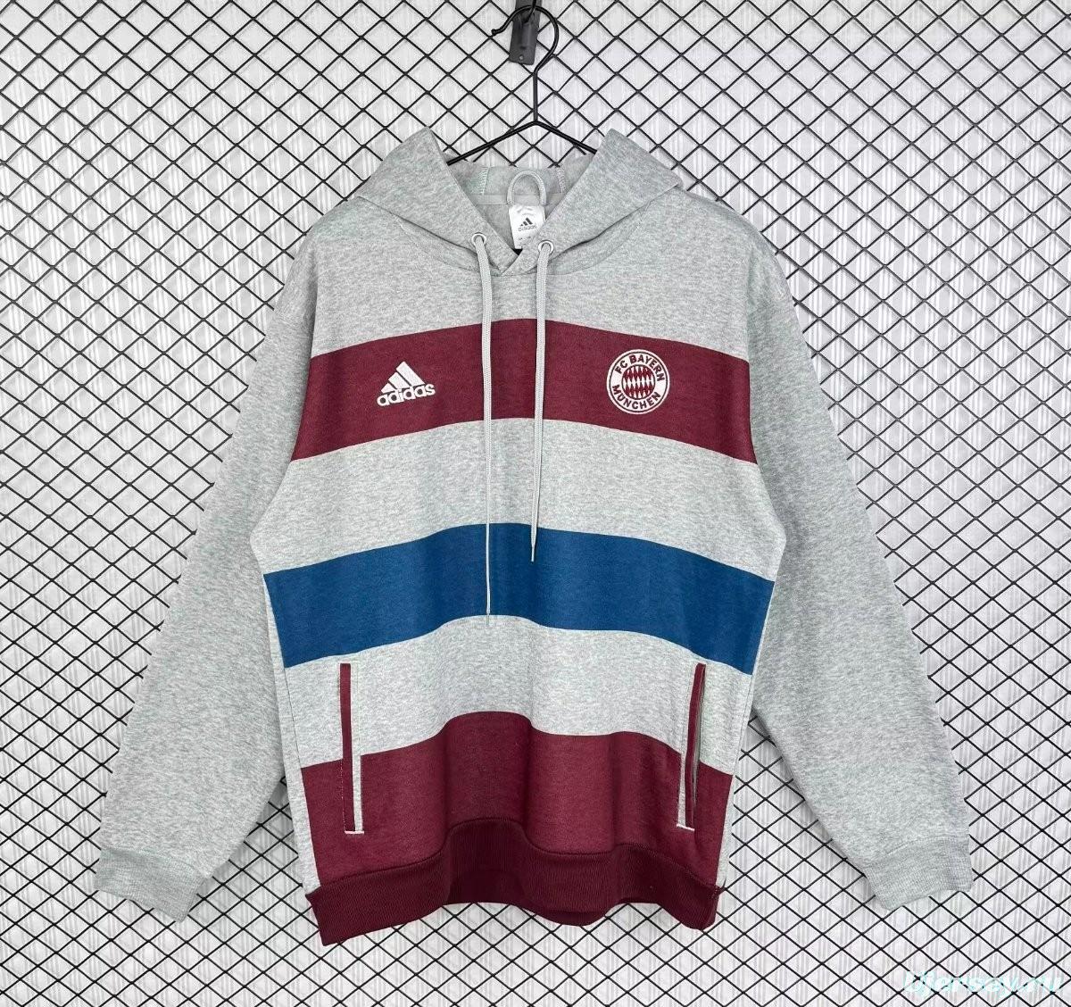 Retro 14/15 Bayern Munich Grey Hoodie