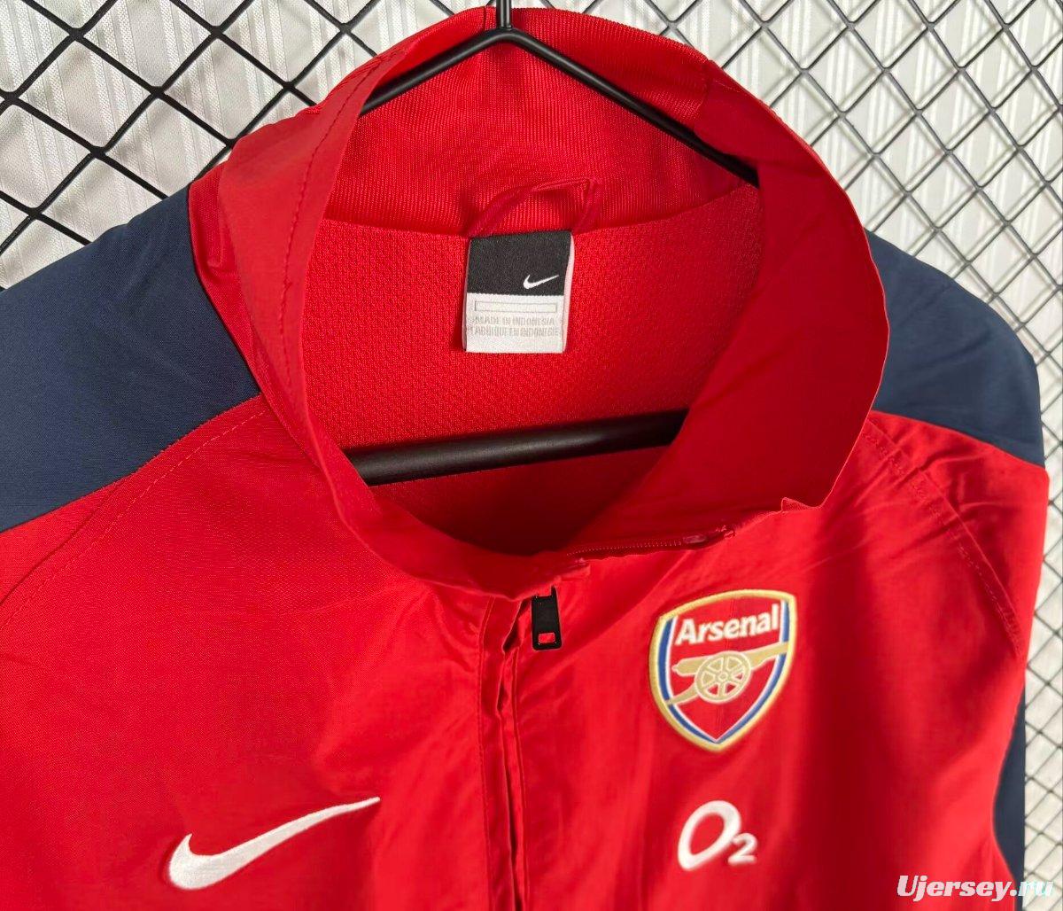 Retro 04/05 Arsenal Home Red Windbreaker