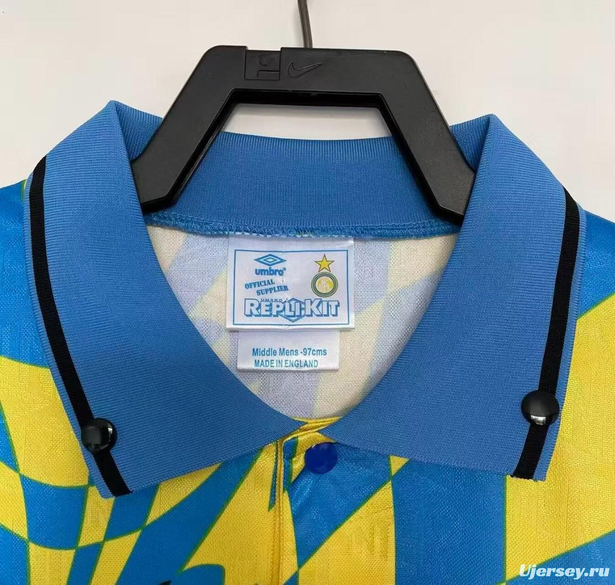 Retro 92/94 Inter Milan Yellow Third Jersey