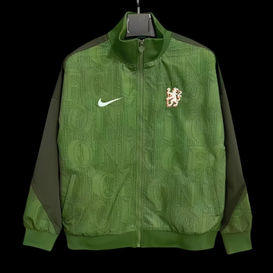 25/26 Chelsea  Green  Full Zipper Windbreaker