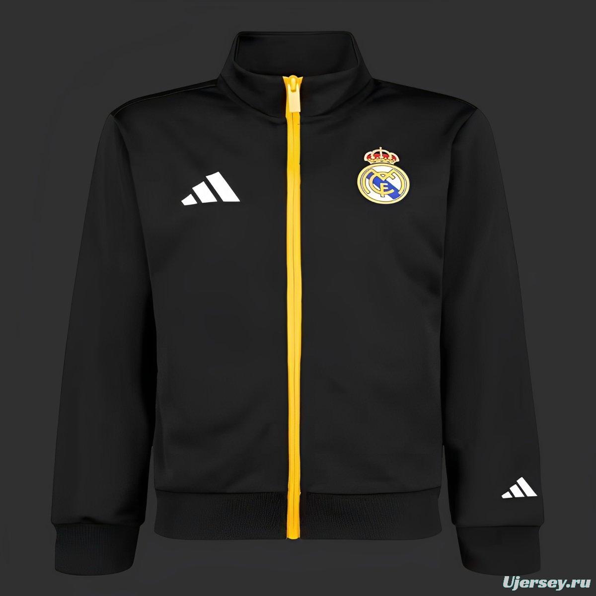 25/26 Real Madrid Marvel Black Full Zipper Jacket