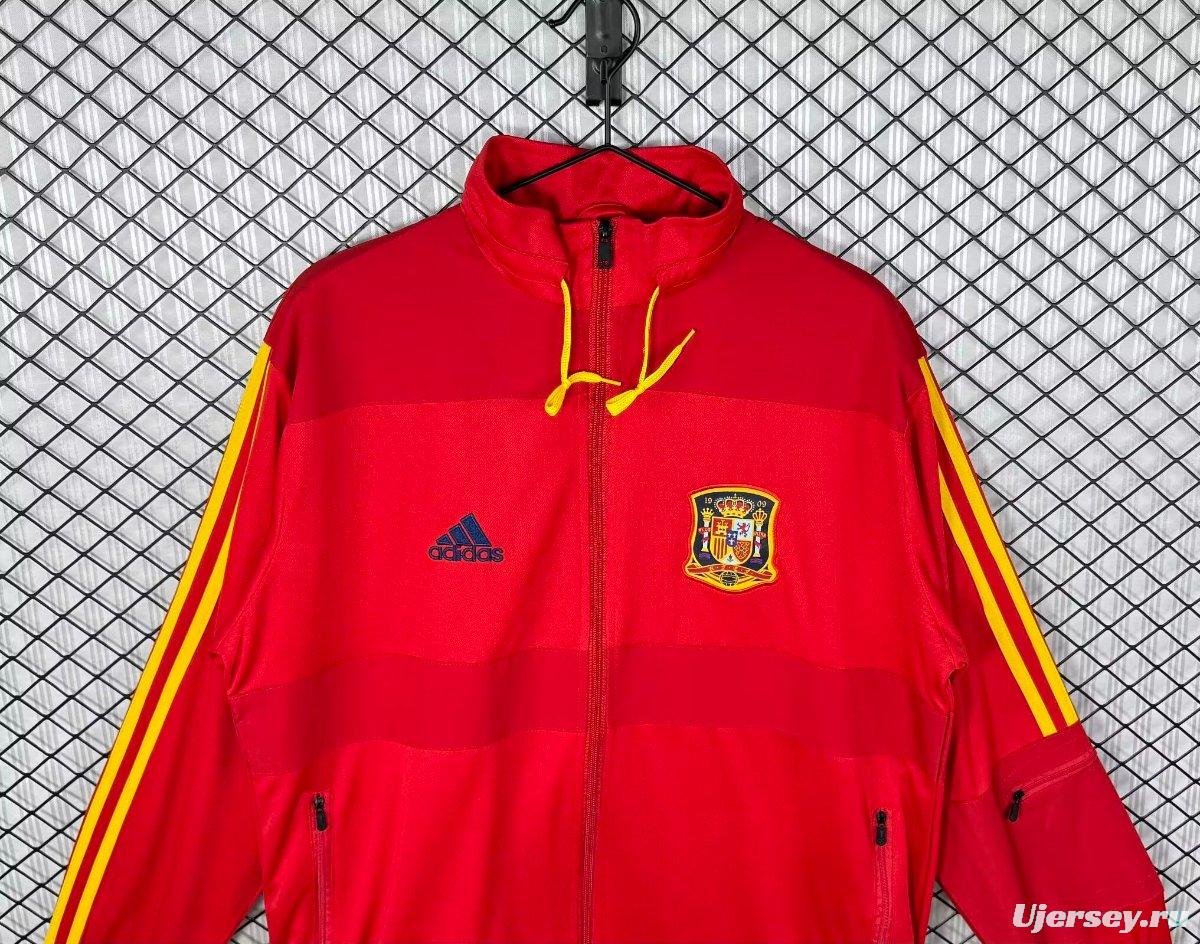 Retro 2010 Spain Home Full Zipper Jacket