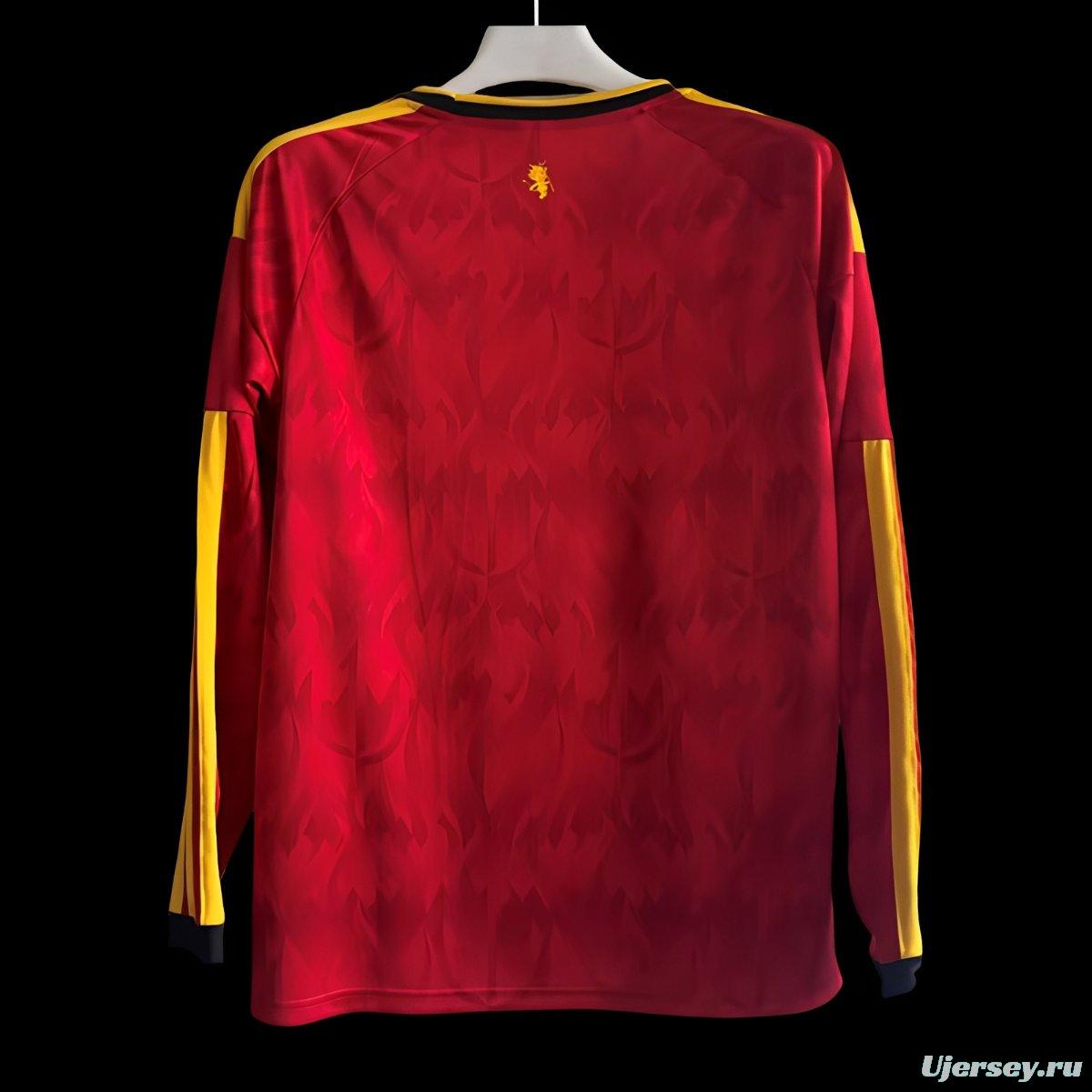 2026 Belgium Home Long Sleeve Jersey