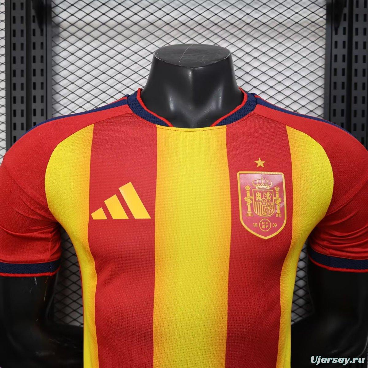 Player Version 2026 Spain Red/Yellow Pre-Match Jersey