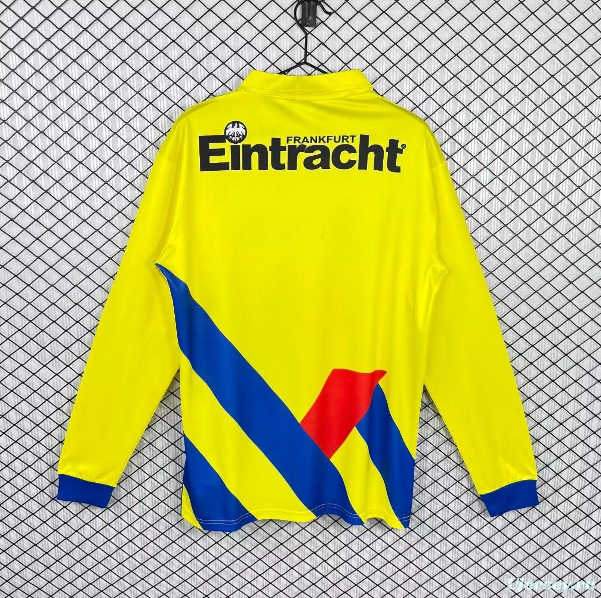 Retro 93/96 Frankfurt Away Yellow Long Sleeve Jersey