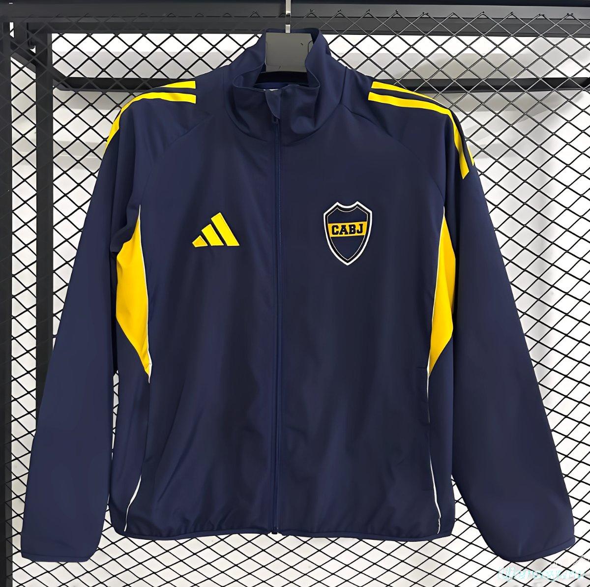 25/26 Boca Juniors Navy Full Zipper Windbreaker