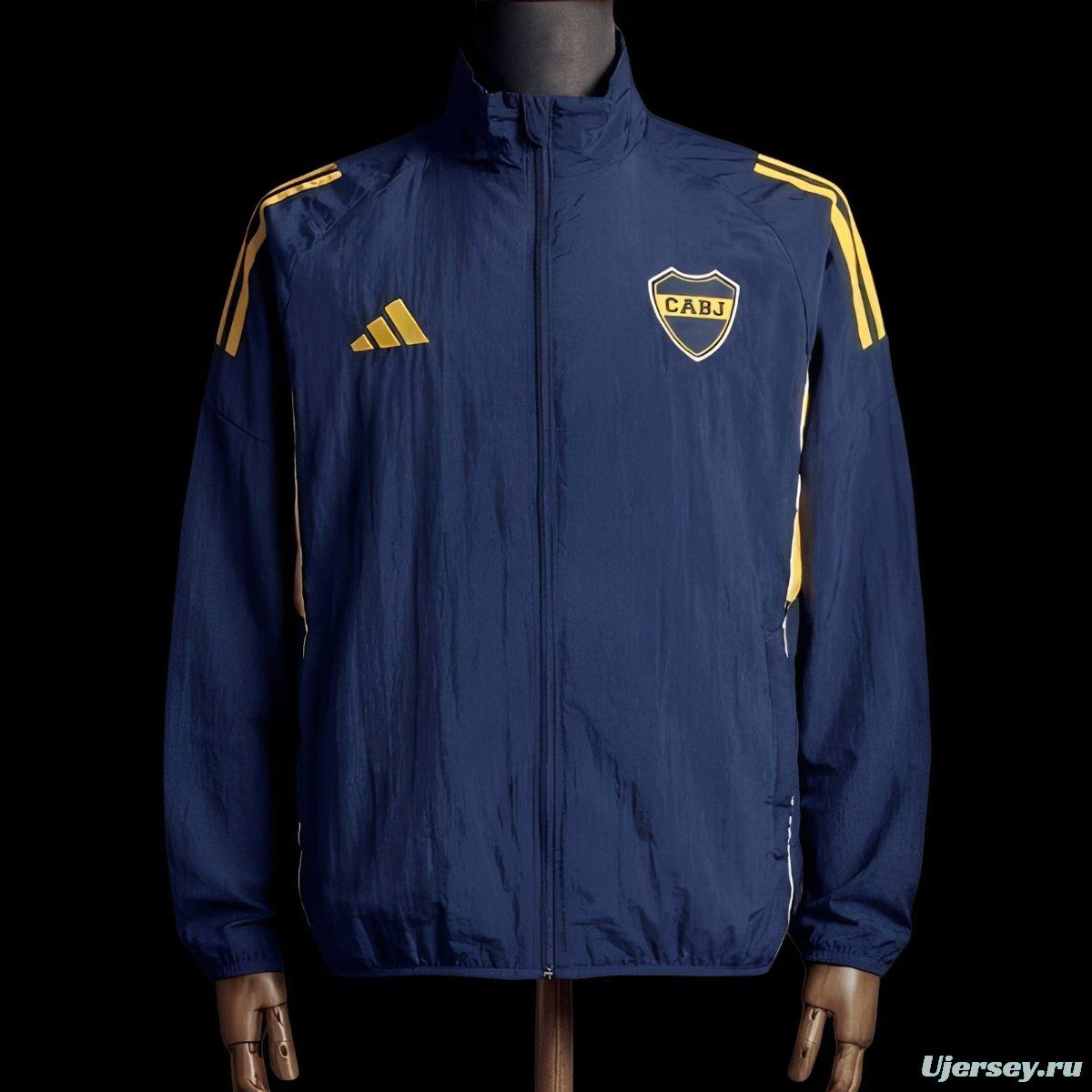 2026 Boca Juniors Black Jacket Windbreaker