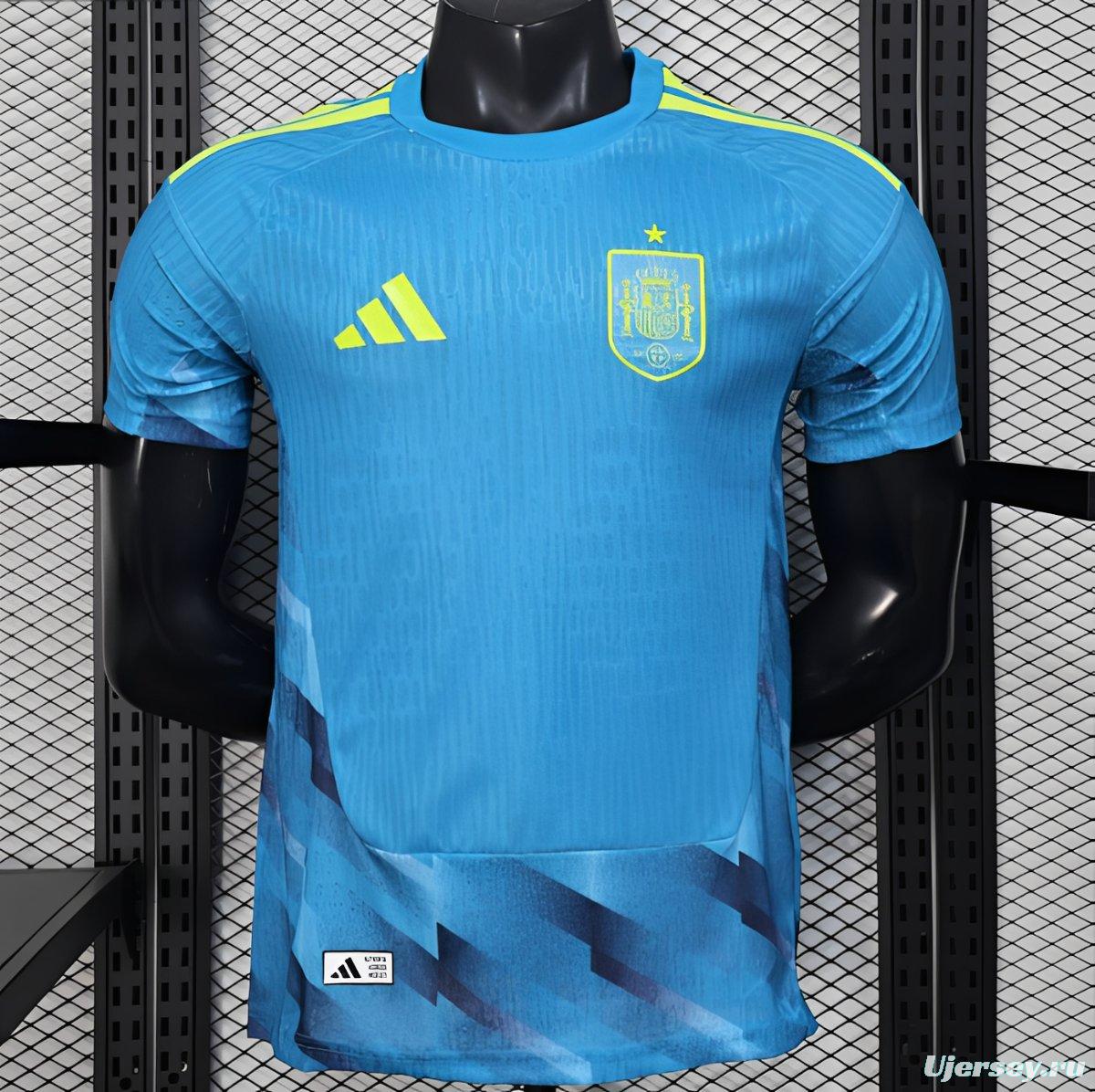 2026 Player Version Spain Away Blue Jersey