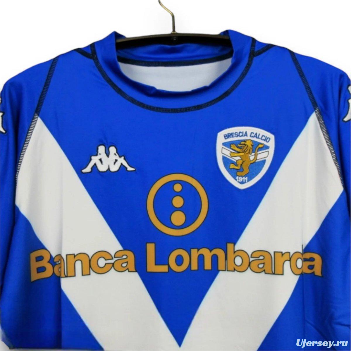 Retro 03/04 Brescia Away Blue Long Sleeve Jersey