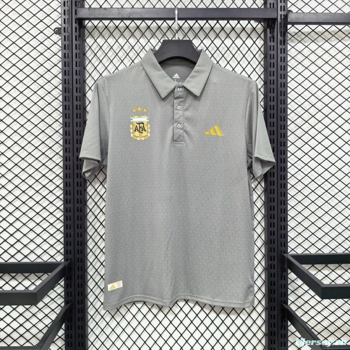 2026 Argentina Grey Polo Jersey