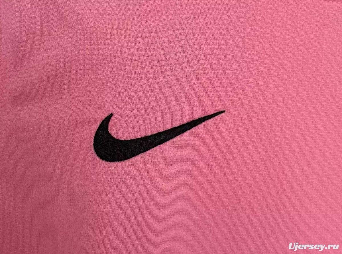 Retro 12/13 Santos Away Pink Long Sleeve Jersey