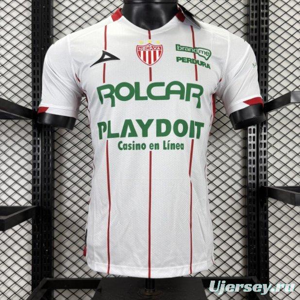Player Version 25/26 Club Necaxa White with Red Pinstripe Jersey