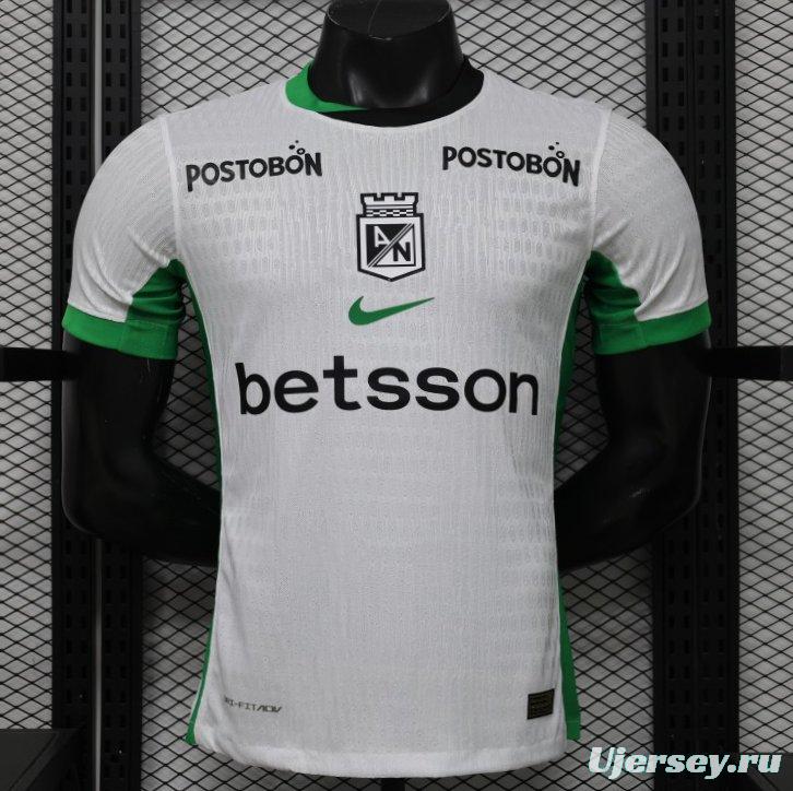 Player Version 26/27 Atlético Nacional White & Green Accent Away Jersey