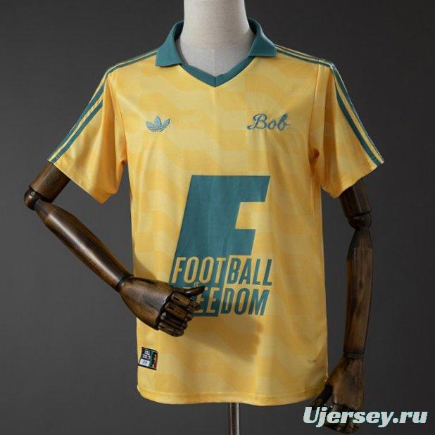 2026  Jamaica X Originals Bob Marley Football Yellow Jersey