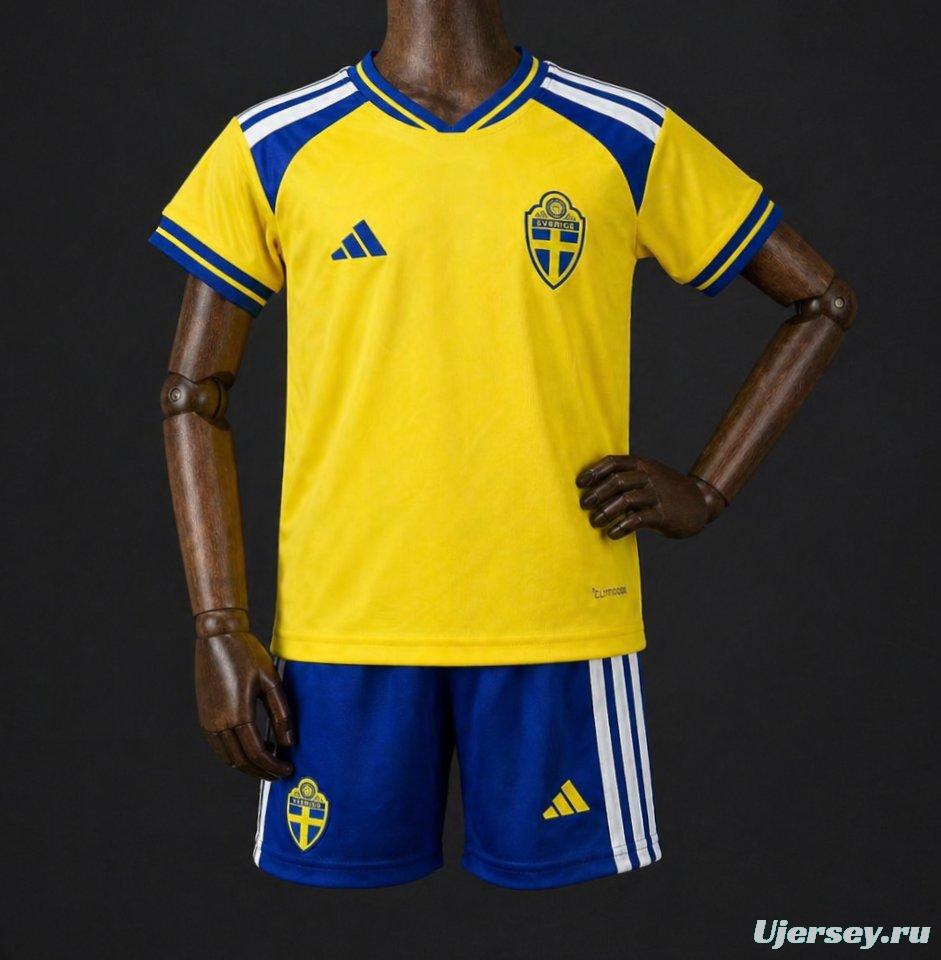 2026 Kids Sweden Home Jersey