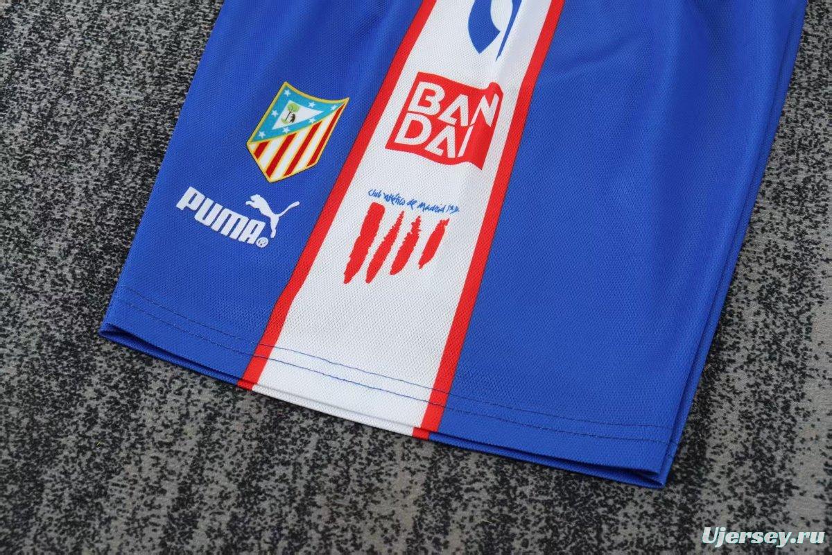 Retro 96/97 Kids Atletico Madrid Home Jersey