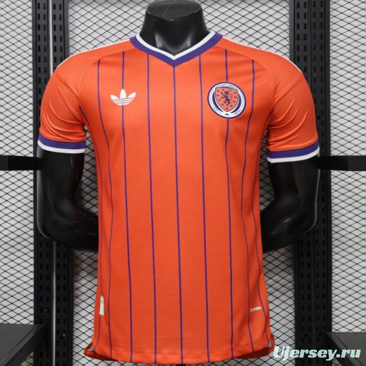 Player Version 26/27 Scotland Away Orange with Purple Pinstripe Jersey